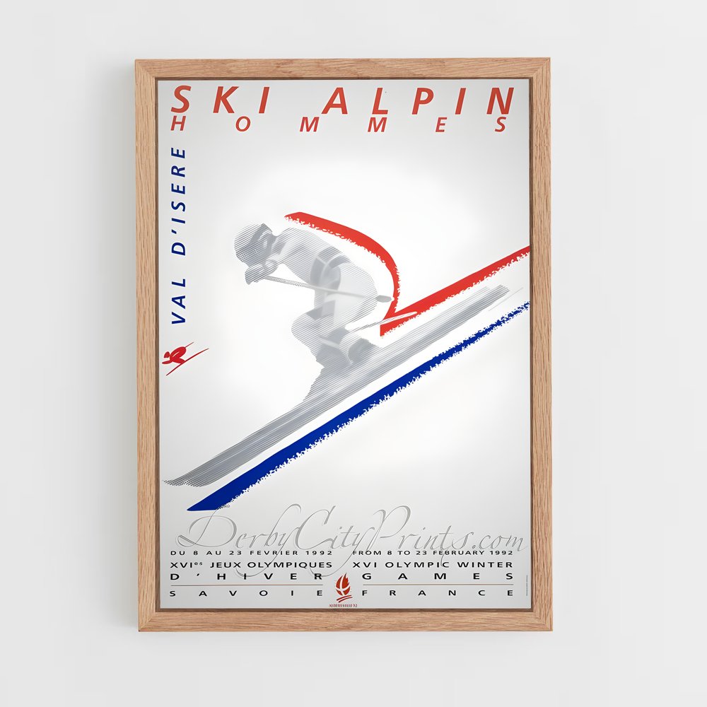 Poster Ski Extrême Albertville 1992 – affiche Jeux Olympiques (vue 4)